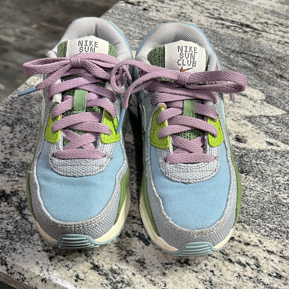 Nike Sun Club Kids Sneakers - Blue, Green, and Purple